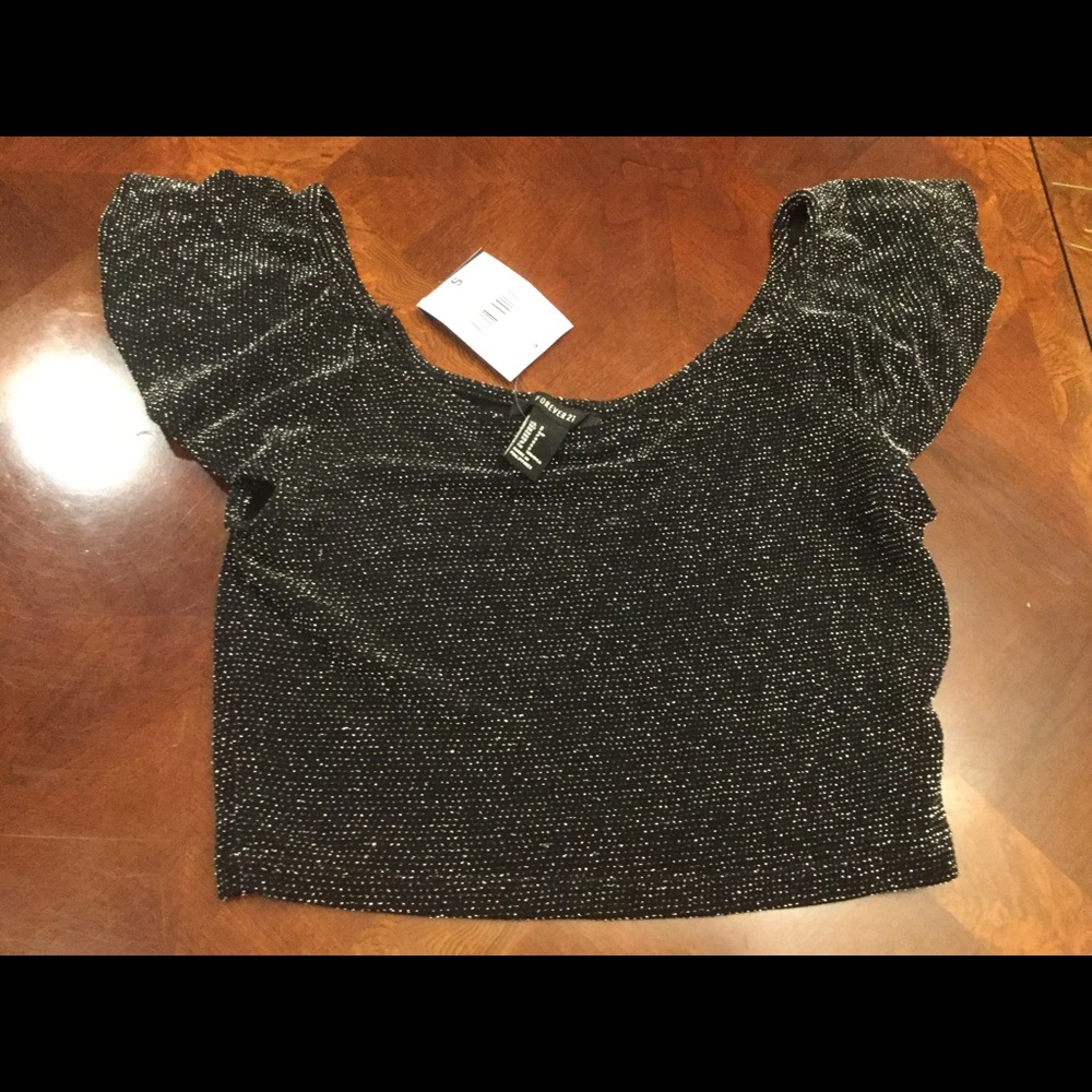 Forever 21, Small top, black/silver